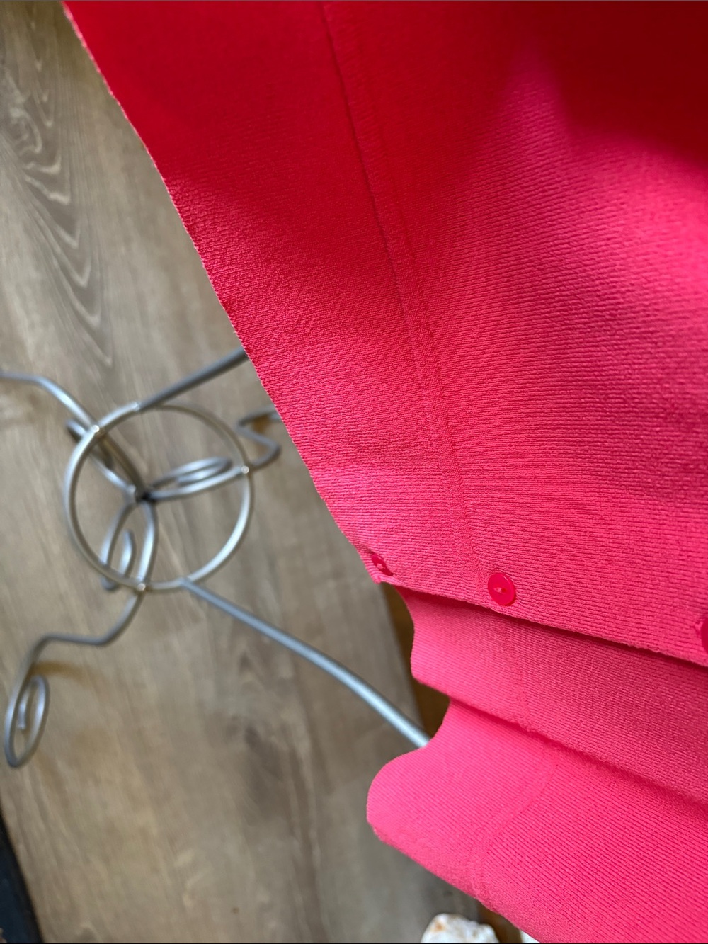 Talbots Bright Pink Button-Front Cardigan - Picture 4 of 8